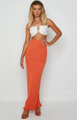 Sndys Primrose Skirt Orange Bottoms