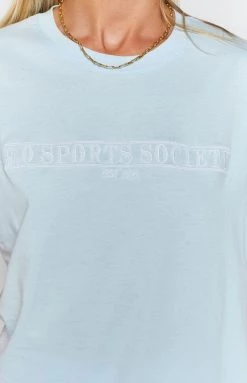 9.0 Sport Society T Shirt Pale Blue 14 9.0 Sport Society T Shirt Pale Blue