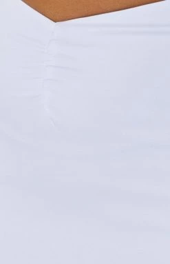 BB Exclusive Sofia Halter Midi Dress White Dresses