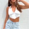 BB Exclusive Tops Solita White Halter Top