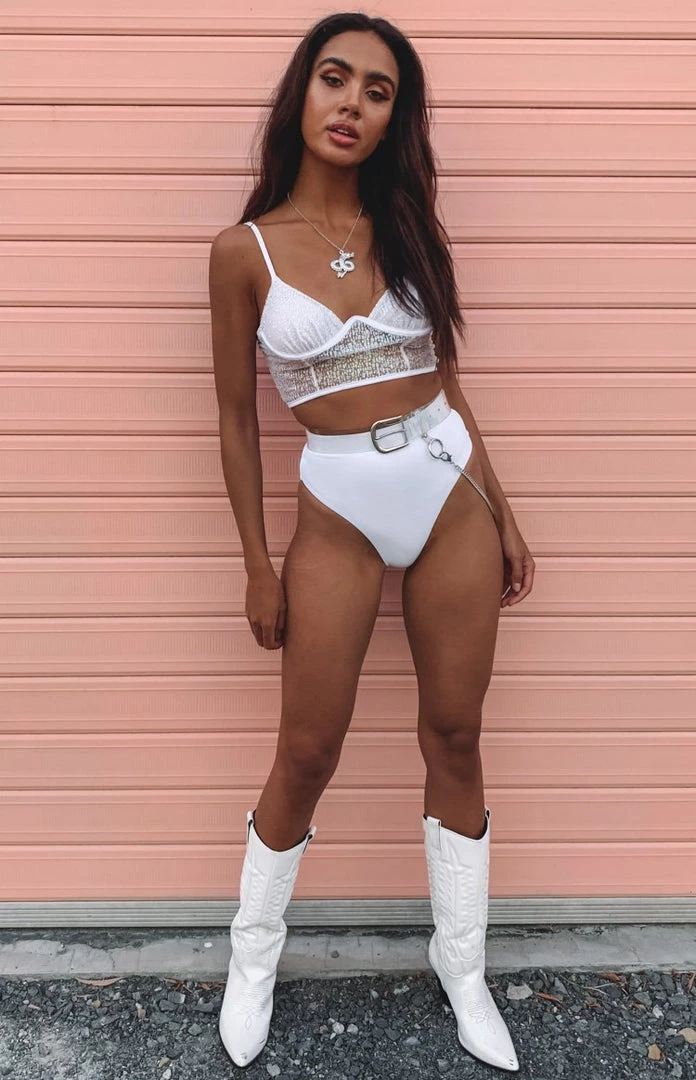 BB Exclusive Sonic High Waist Bottoms White 7 BB Exclusive Sonic High Waist Bottoms White