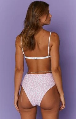 BB Exclusive Sonic High Waist Bottoms Pink Leopard