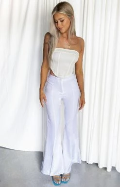 BB Exclusive Tops Bobbi White Strapless Corset Top