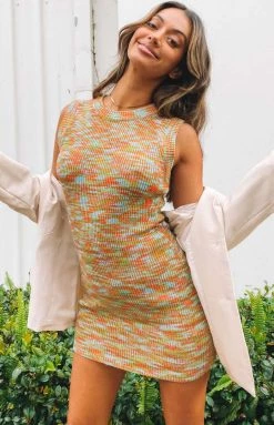 Beginning Boutique Soriya Knitted Mini Dress Multi Dresses