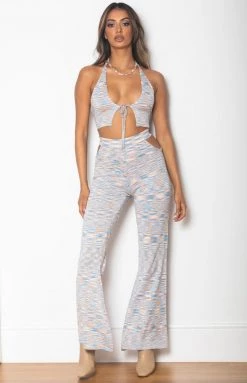 BB Exclusive Yumi Knit Flares Multi Bottoms