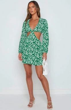 Beginning Boutique Spring Blossom Green Mini Dress 10 Beginning Boutique Spring Blossom Green Mini Dress