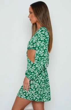 Beginning Boutique Spring Blossom Green Mini Dress 12 Beginning Boutique Spring Blossom Green Mini Dress