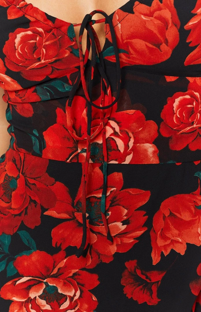 BB Exclusive Dresses Springsteen Mini Dress Black Flower 8 BB Exclusive Dresses Springsteen Mini Dress Black Flower