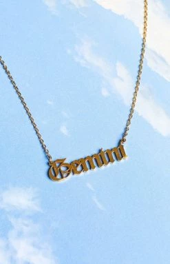 Eclat 18k Star Sign Gold Necklace Back In Stock