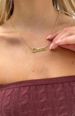 Eclat 18k Star Sign Gold Necklace Back In Stock