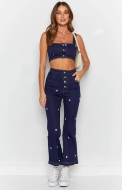 BB Exclusive Stella Crop Top Indigo