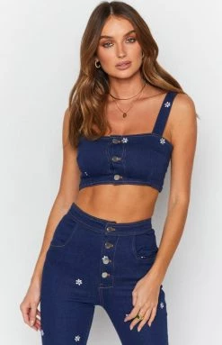 BB Exclusive Stella Crop Top Indigo