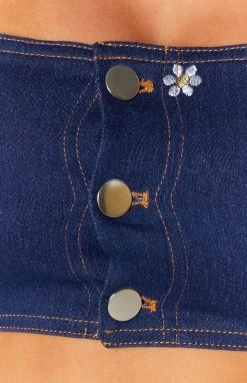 BB Exclusive Stella Crop Top Indigo