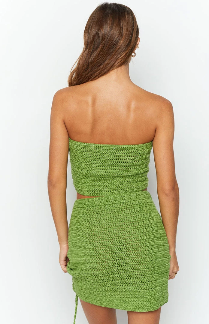 BB Exclusive Stella Green Strapless Crochet Top Tops 4 BB Exclusive Stella Green Strapless Crochet Top Tops