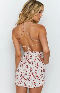 BB Exclusive Stella Mini Dress White Floral Dresses
