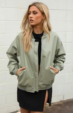 Beginning Boutique Steven Green PU Bomber Jacket