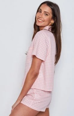BB Exclusive Strasbourg Shirt Pink Gingham Extended Sizes