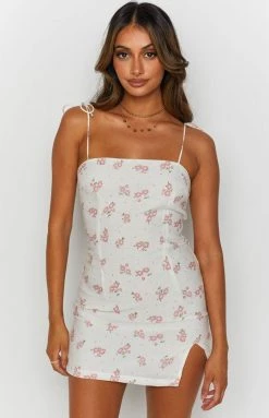 Beginning Boutique Dresses Strawberries And Cream Mini Dress White