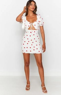 BB Exclusive Stuck With U Mini Dress Red Spot Dresses