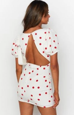 BB Exclusive Stuck With U Mini Dress Red Spot Dresses