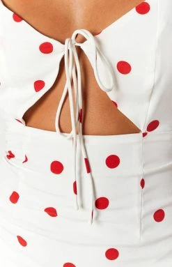 BB Exclusive Stuck With U Mini Dress Red Spot Dresses