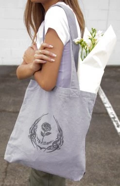 Thrills Sub Rosa Lilac Ash Tote Bag