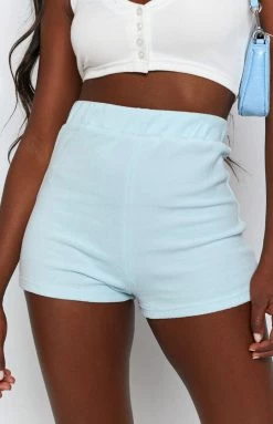 BB Exclusive Bottoms Sunset Hot Pants Terry Blue