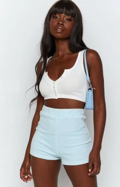 BB Exclusive Bottoms Sunset Hot Pants Terry Blue