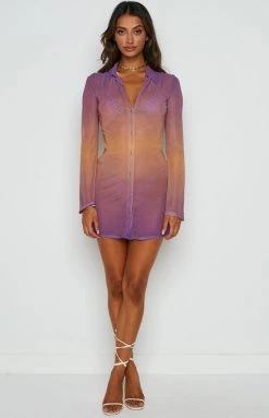 BB Exclusive Sunset Purple Mesh Dress Dresses 10 BB Exclusive Sunset Purple Mesh Dress Dresses
