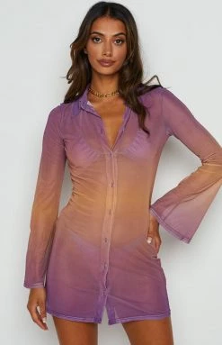 BB Exclusive Sunset Purple Mesh Dress Dresses 11 BB Exclusive Sunset Purple Mesh Dress Dresses