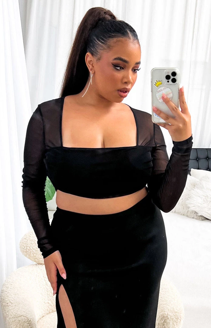 BB Exclusive Suzie Black Long Sleeve Top Tops 1 BB Exclusive Suzie Black Long Sleeve Top Tops