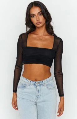 BB Exclusive Suzie Black Long Sleeve Top Tops 19 BB Exclusive Suzie Black Long Sleeve Top Tops