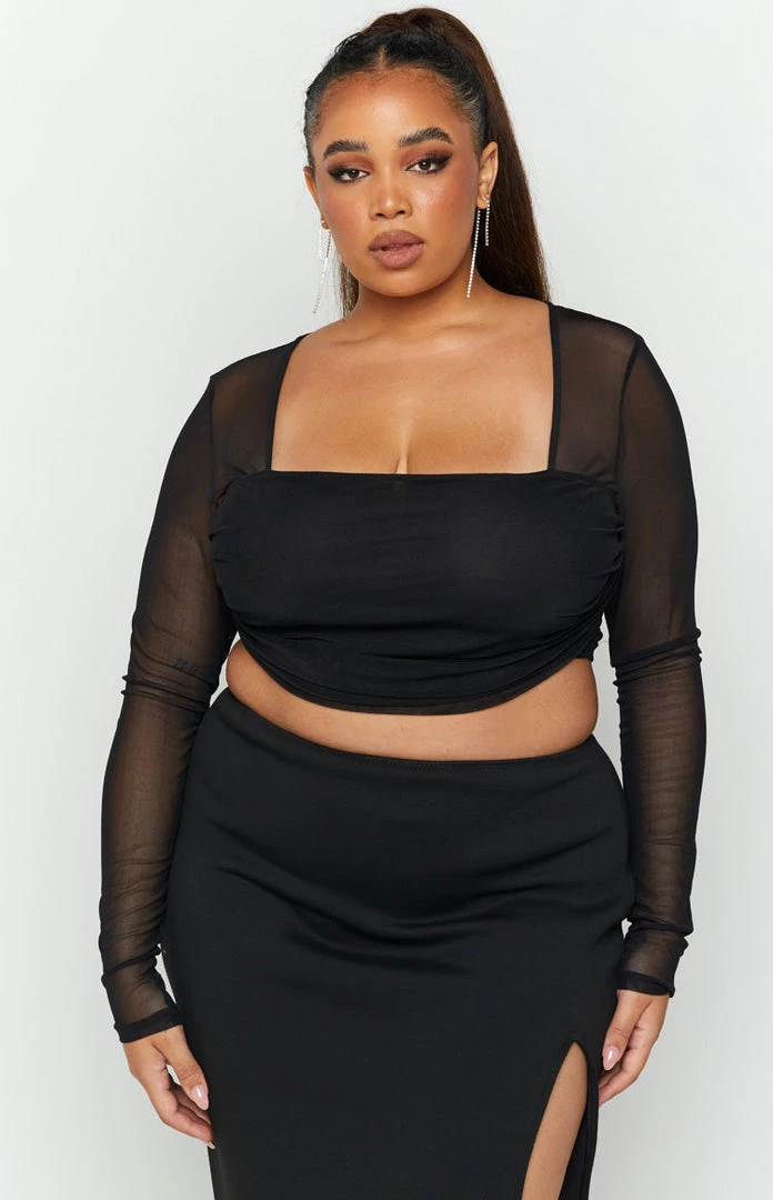 BB Exclusive Suzie Black Long Sleeve Top Tops 6 BB Exclusive Suzie Black Long Sleeve Top Tops