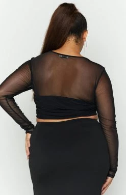 BB Exclusive Suzie Black Long Sleeve Top Tops 22 BB Exclusive Suzie Black Long Sleeve Top Tops