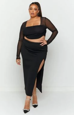 BB Exclusive Suzie Black Long Sleeve Top Tops 16 BB Exclusive Suzie Black Long Sleeve Top Tops