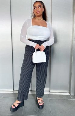 BB Exclusive Suzie White Long Sleeve Top Tops