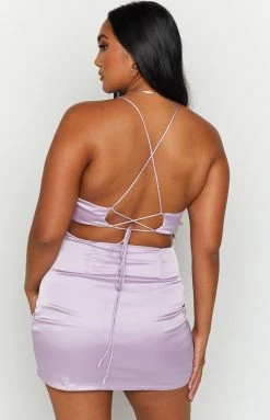 BB Exclusive Dresses Sylvester Lilac Mini Dress