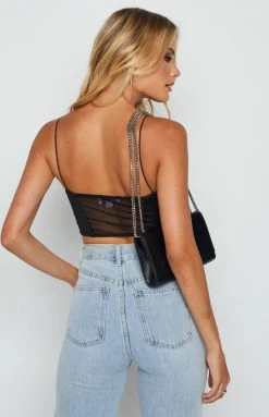 Beginning Boutique Tops Tammy Black Corset Top