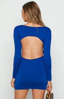 BB Exclusive Tanya Blue Mini Dress Dresses