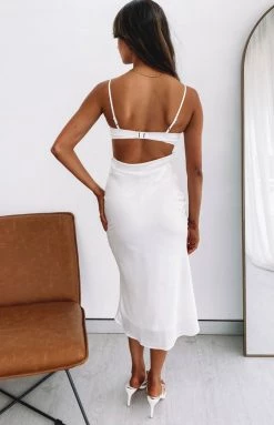 Beginning Boutique Taryn Midi Dress White Dresses