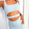 Beginning Boutique Dresses Tashena Blue Cut Out Mini Dress