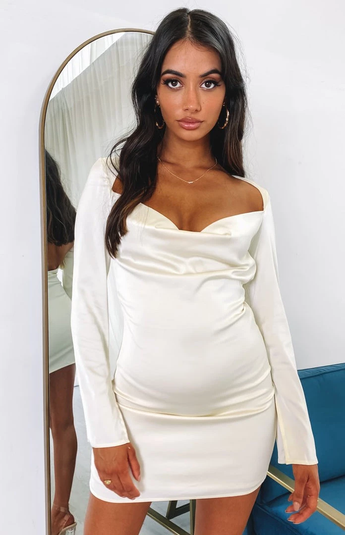 BB Exclusive Dresses Tatum Mini Dress Cream 2 BB Exclusive Dresses Tatum Mini Dress Cream