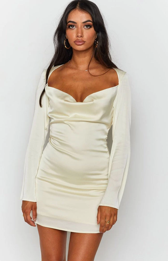 BB Exclusive Dresses Tatum Mini Dress Cream 5 BB Exclusive Dresses Tatum Mini Dress Cream