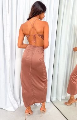BB Exclusive Taylor Copper Maxi Dress Dresses