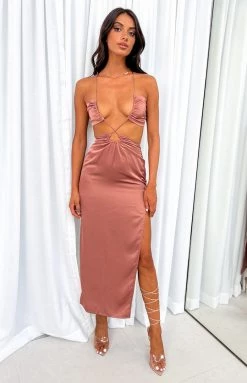 BB Exclusive Taylor Copper Maxi Dress Dresses