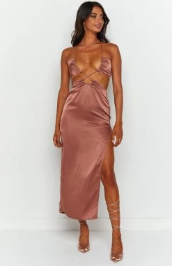 BB Exclusive Taylor Copper Maxi Dress Dresses