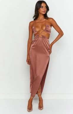 BB Exclusive Taylor Copper Maxi Dress Dresses