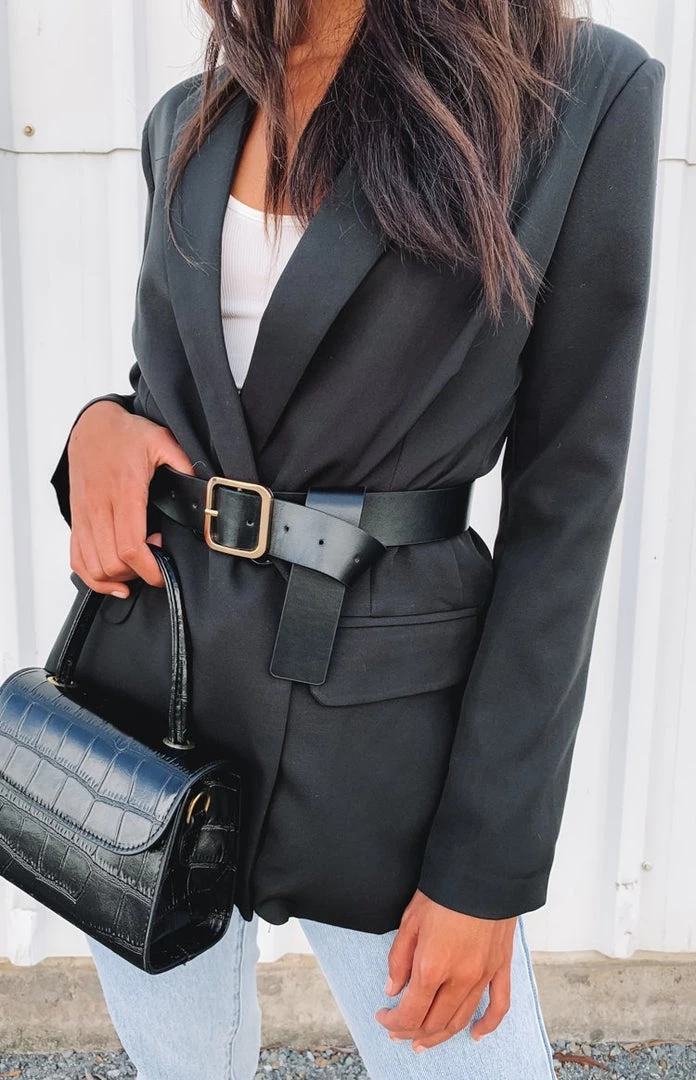 Beginning Boutique Outerwear Teenage Dream Blazer Black 1 Beginning Boutique Outerwear Teenage Dream Blazer Black