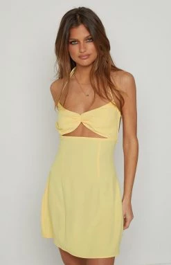 BB Exclusive Tessa Yellow Mini Dress
