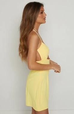 BB Exclusive Tessa Yellow Mini Dress